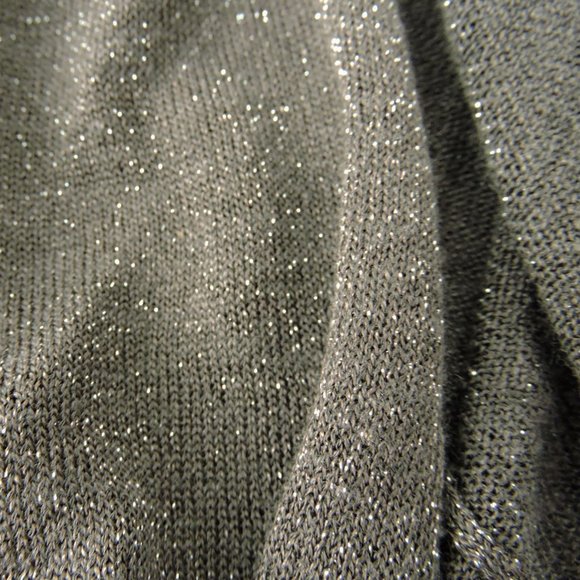 Eileen Fisher shimmer open front cardigan top - Picture 6 of 7